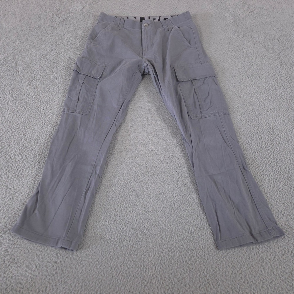 Iron Co Pants Mens 32x30 Grey Straight Leg Stretch Hiking Cargo  Utility Pocket